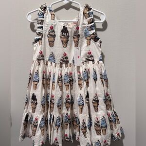 NWT Pink Chicken Ice Cream Sun Dress 3T